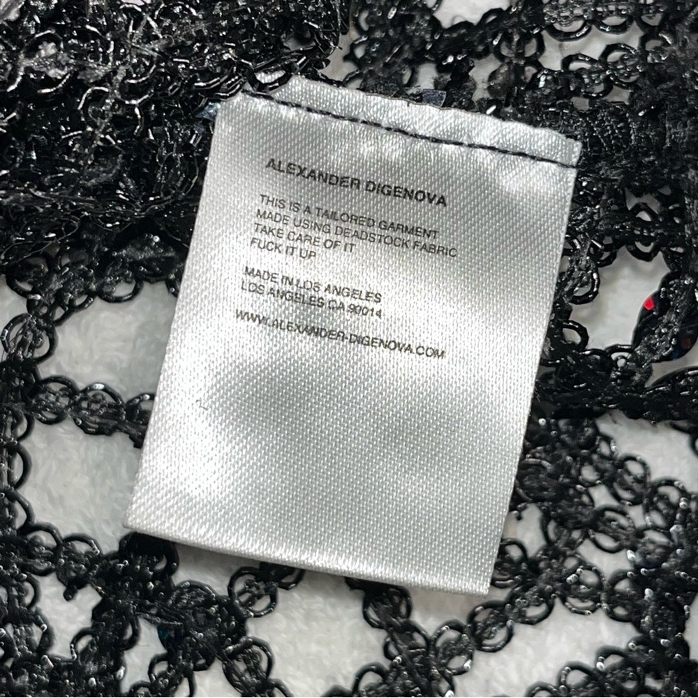 Alexander Digenova woven sequined black tank top - Picture 5 of 7